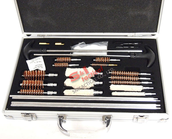 78PC Universal Gun Cleaning Kits Shotgun Rifle Pistols Alum Case